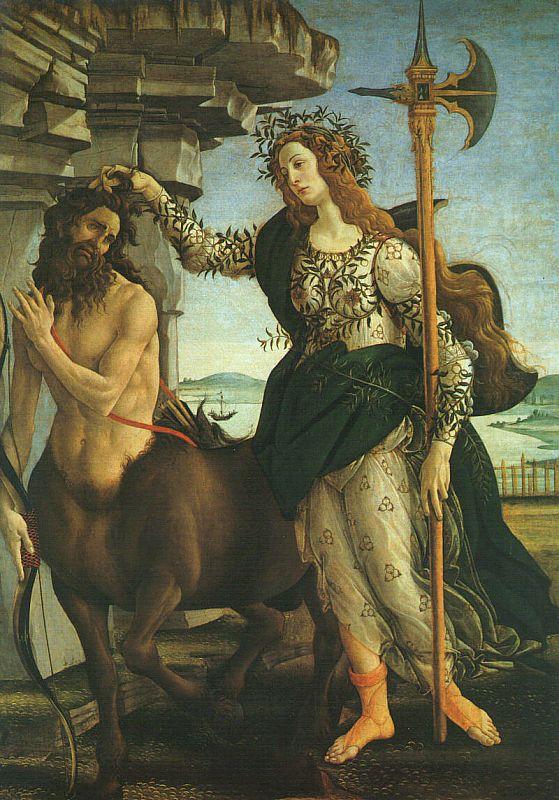 Pallas and the Centaur, Sandro Botticelli